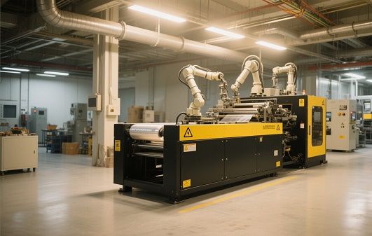 薄膜包裝機械設備運行現場